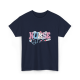 Nurse Retro Design Nursing T-Shirt - Navy