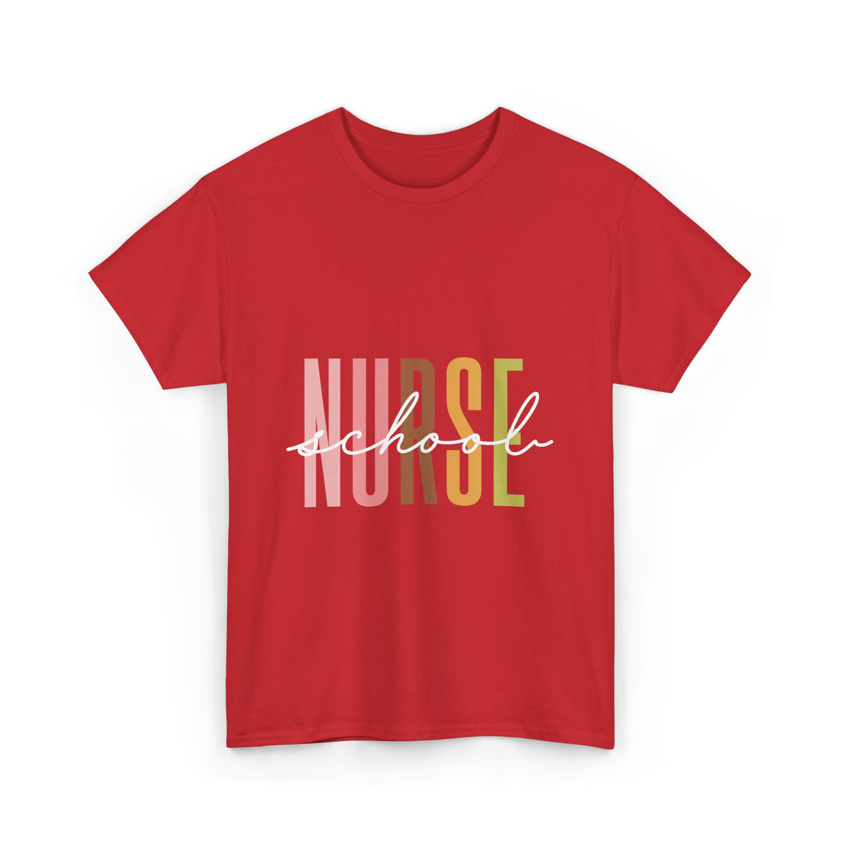 Nurse School Nurse Education T-Shirt - Red