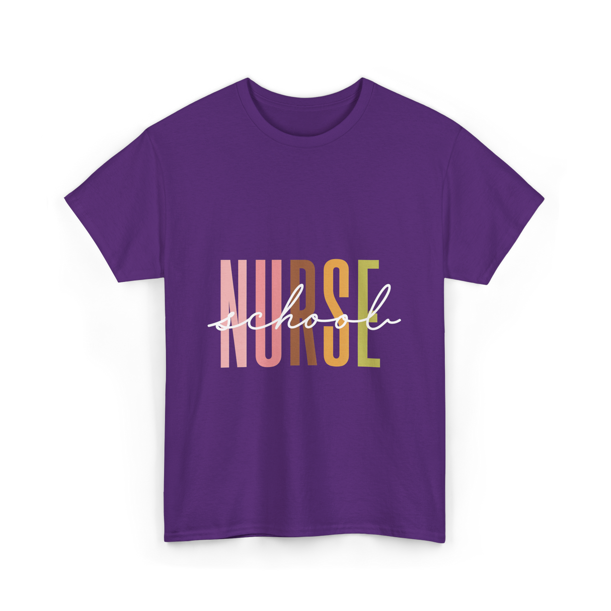 Nurse School Nurse Education T-Shirt - Purple