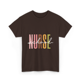 Nurse School Nurse Education T-Shirt - Dark Chocolate