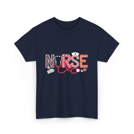 Nurse Stethoscope Life Nurses T-Shirt - Navy