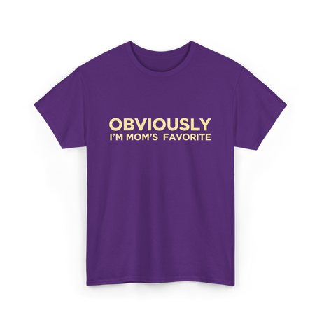 Obviously I'm Mom's Favorite Mom T-Shirt - Purple