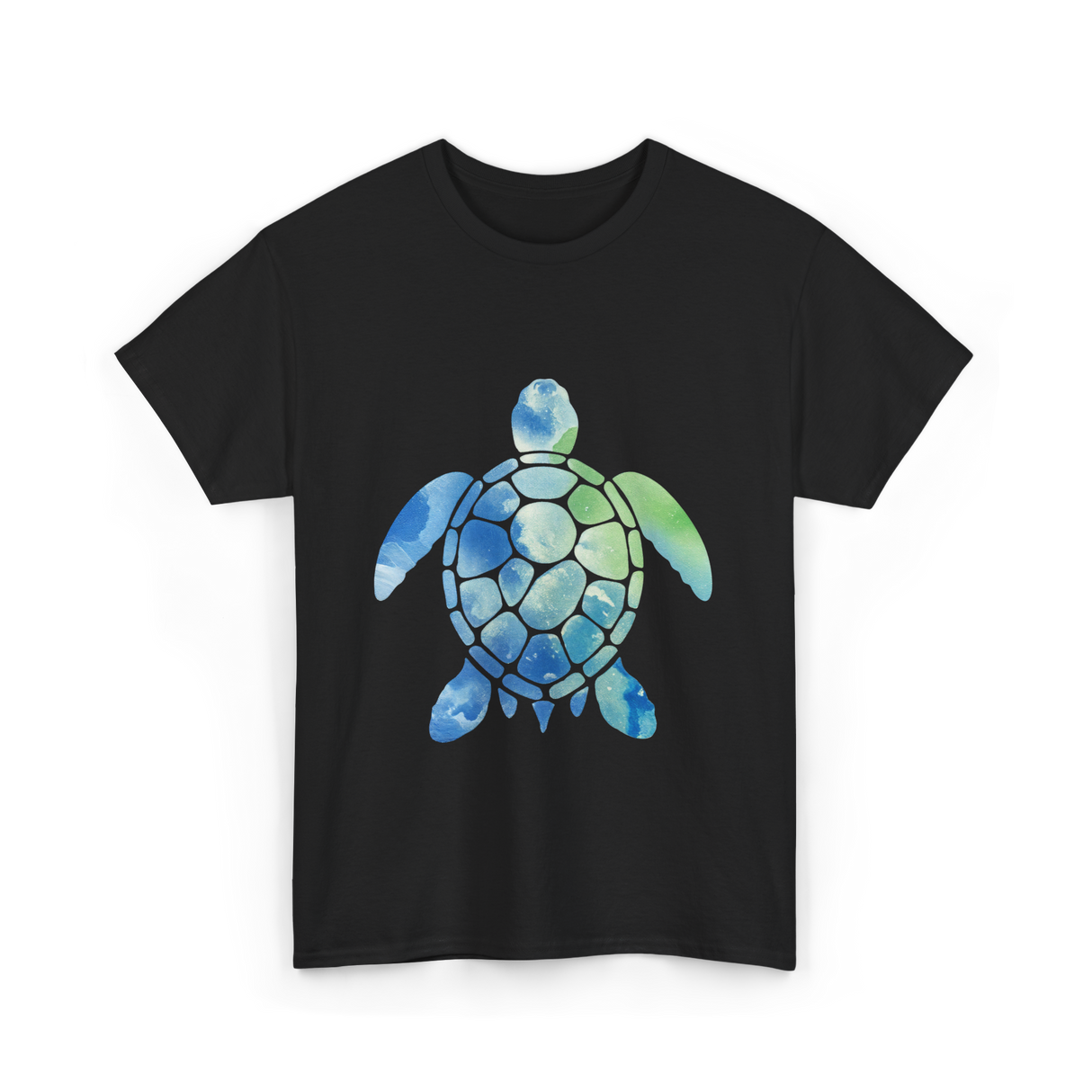 Ocean Animals Turtle T-Shirt - Black