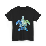 Ocean Animals Turtle T-Shirt - Black