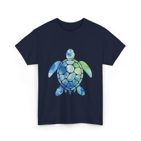 Ocean Animals Turtle T-Shirt - Navy