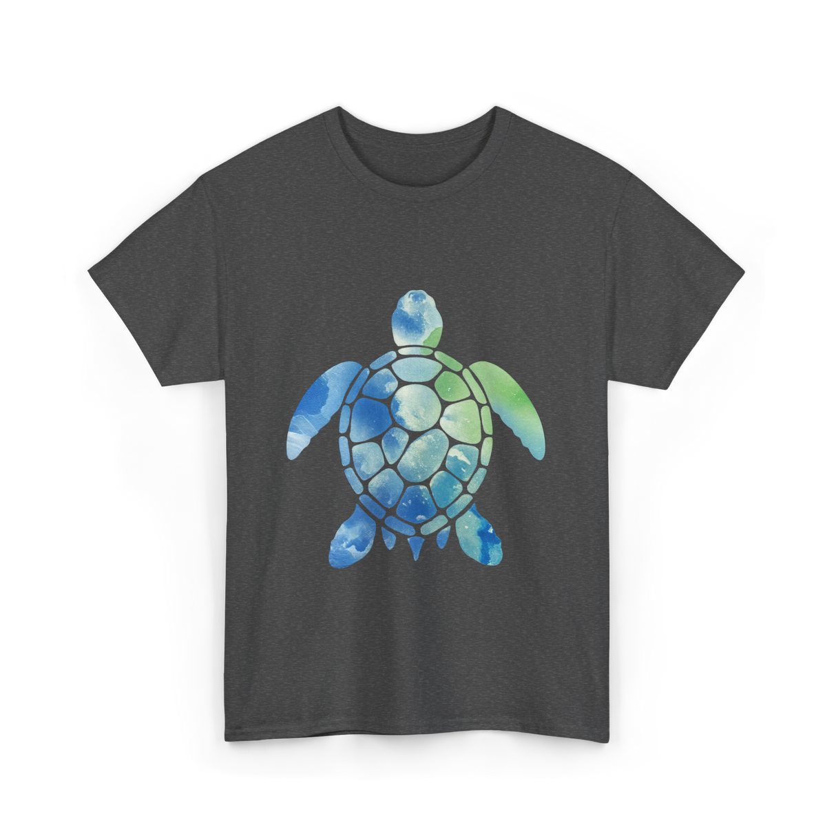 Ocean Animals Turtle T-Shirt - Dark Heather