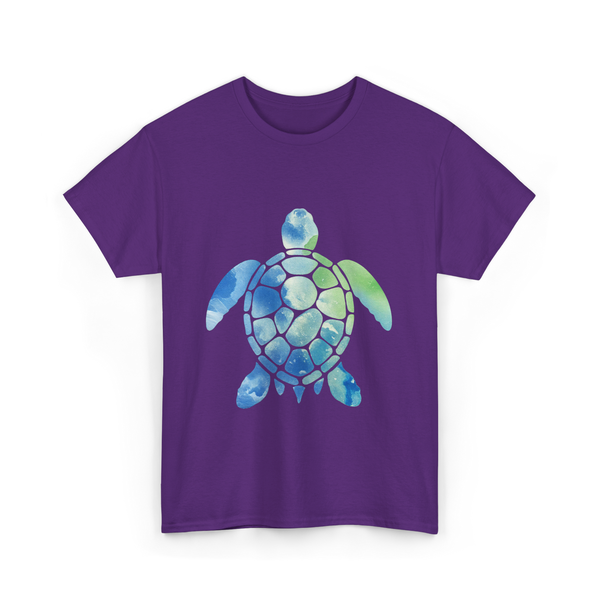 Ocean Animals Turtle T-Shirt - Purple