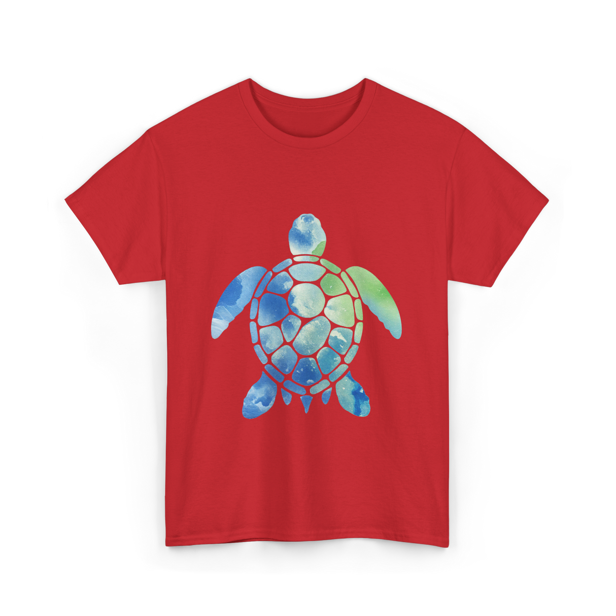 Ocean Animals Turtle T-Shirt - Red