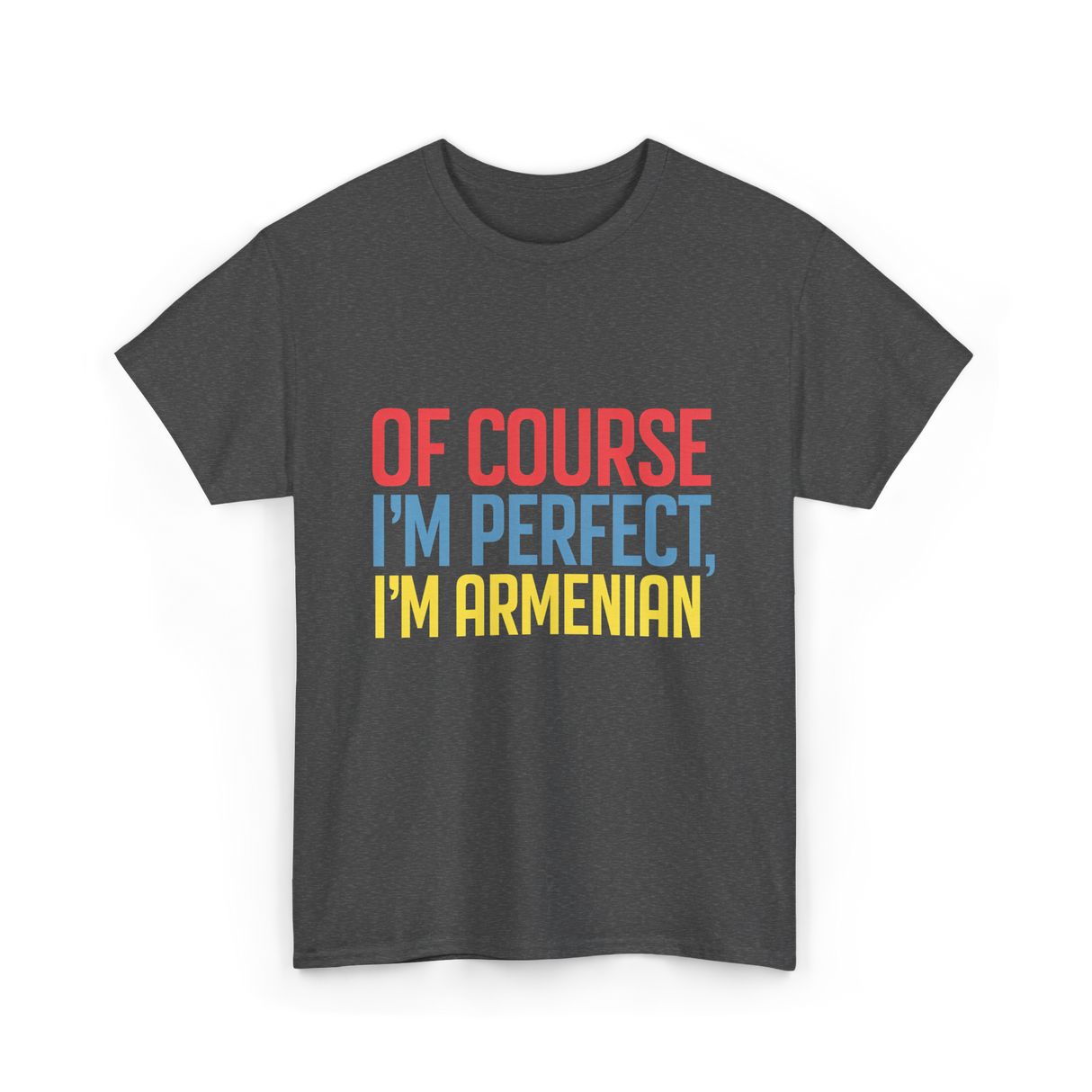 Of Course I'm Perfect Armenian T-Shirt - Dark Heather