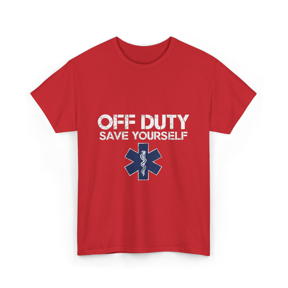 Off Duty Save Yourself EMS T-Shirt - Red