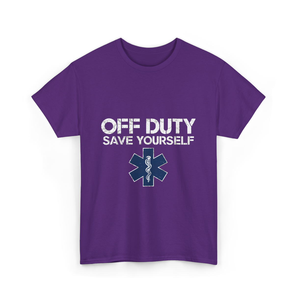 Off Duty Save Yourself EMS T-Shirt - Purple