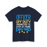 Officer Off Duty Dog Dad T-Shirt - Navy