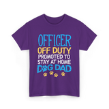 Officer Off Duty Dog Dad T-Shirt - Purple