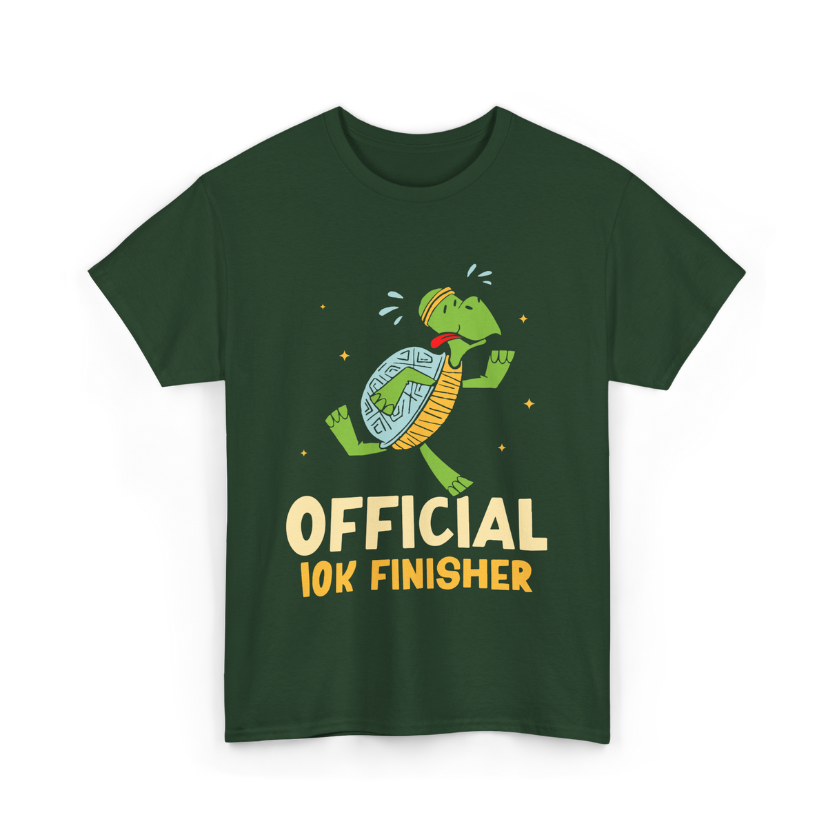 Official 10K Finisher Running T-Shirt - Forest Green