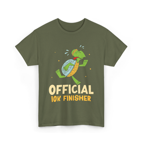 Official 10K Finisher Running T-Shirt - Military Green