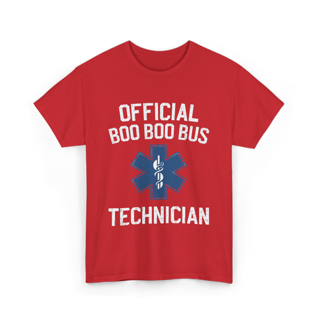 Official Bus Technician EMT T-Shirt - Red