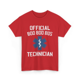 Official Bus Technician T-Shirt - Red