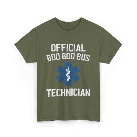 Official Bus Technician T-Shirt - Military Green