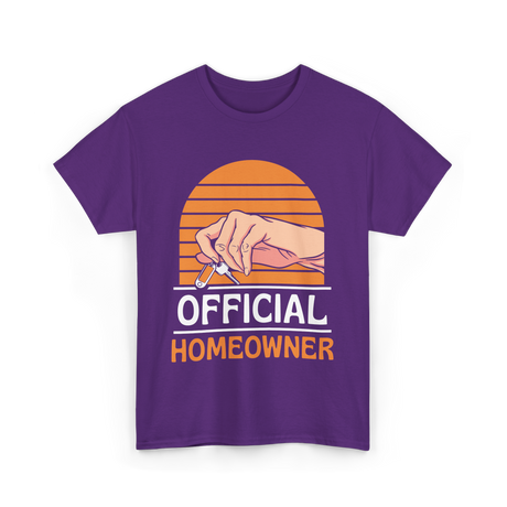 Official Homeowner Home Keys T-Shirt - Purple