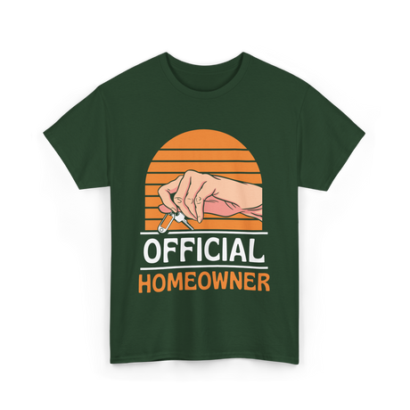 Official Homeowner Home Keys T-Shirt - Forest Green