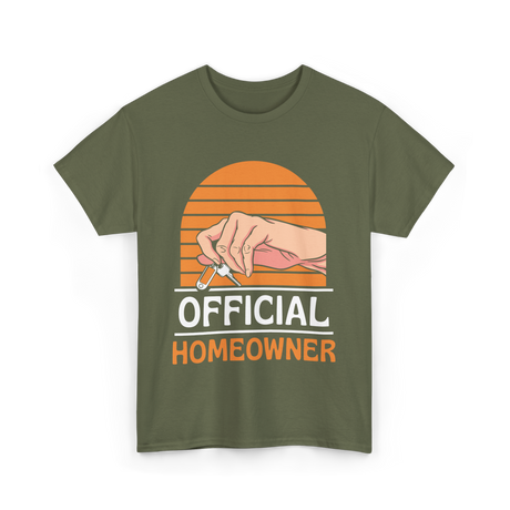 Official Homeowner Home Keys T-Shirt - Military Green