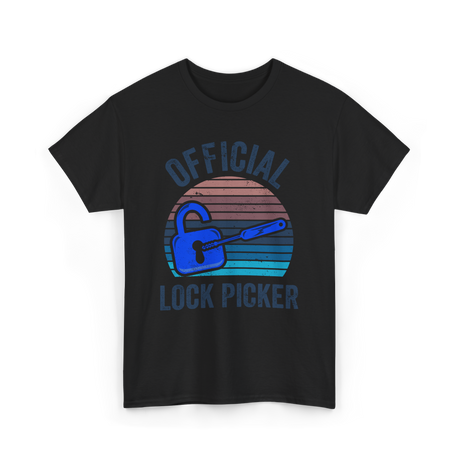 Official Lock Picker Lock Picking T-Shirt - Black