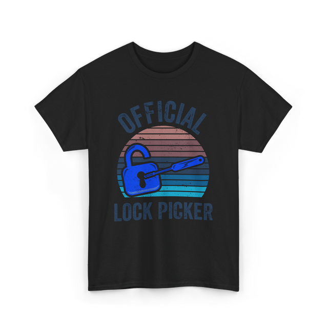 Official Lock Picker Lock Picking T-Shirt - Black