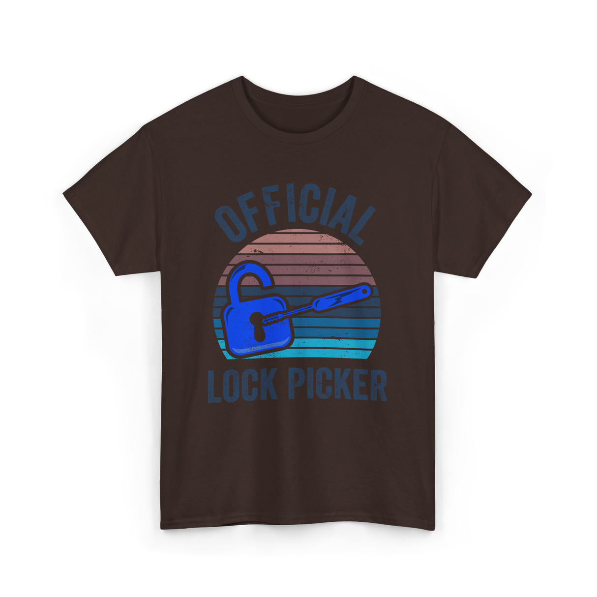 Official Lock Picker Lock Picking T-Shirt - Dark Chocolate