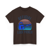 Official Lock Picker Lock Picking T-Shirt - Dark Chocolate