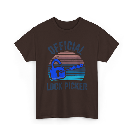 Official Lock Picker Lock Picking T-Shirt - Dark Chocolate