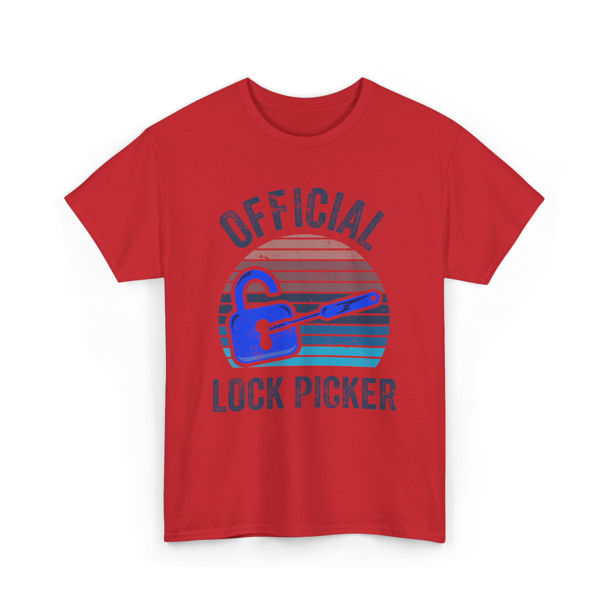 Official Lock Picker Lock Picking T-Shirt - Red