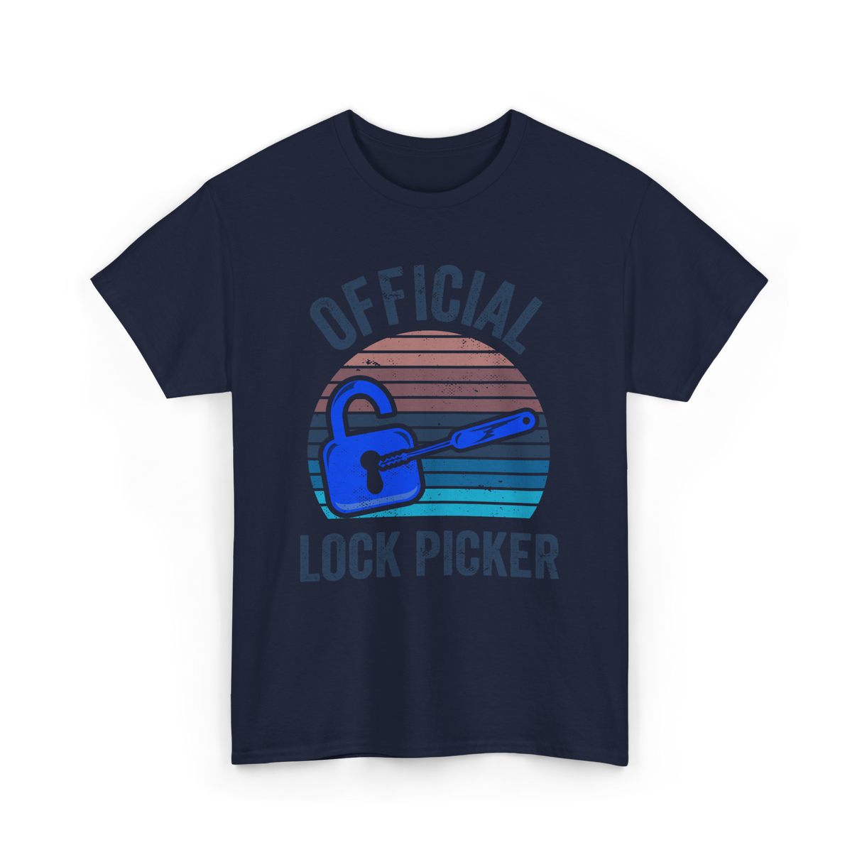 Official Lock Picker Lock Picking T-Shirt - Navy