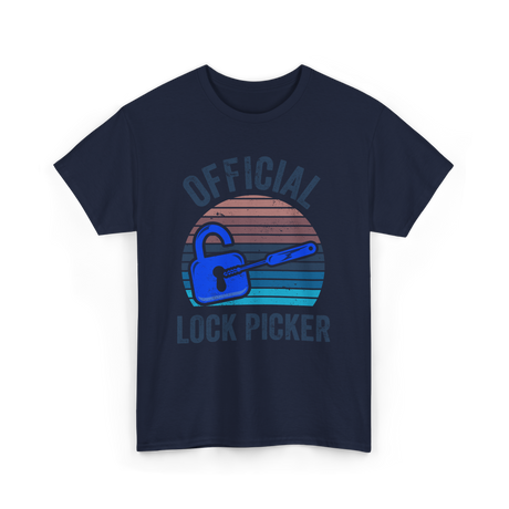 Official Lock Picker Lock Picking T-Shirt - Navy