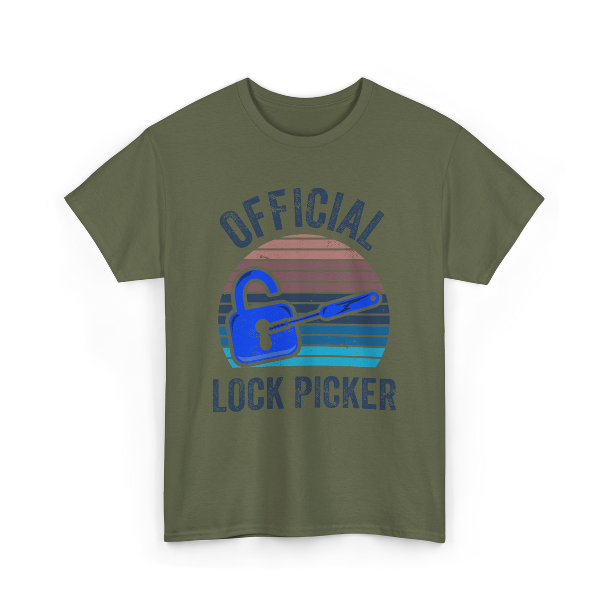 Official Lock Picker Lock Picking T-Shirt - Military Green