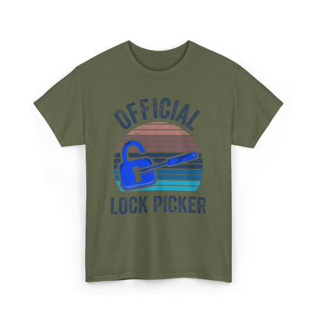 Official Lock Picker Lock Picking T-Shirt - Military Green