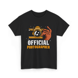 Official Photographer Photography Camera T-Shirt - Black