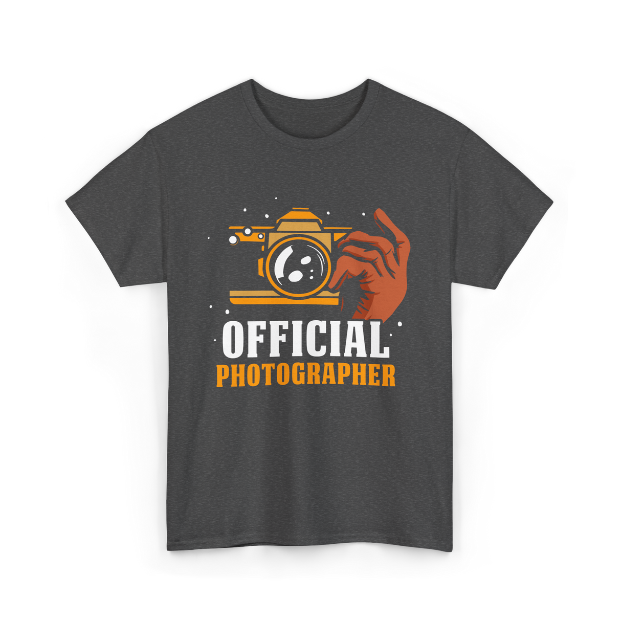 Official Photographer Photography Camera T-Shirt - Dark Heather