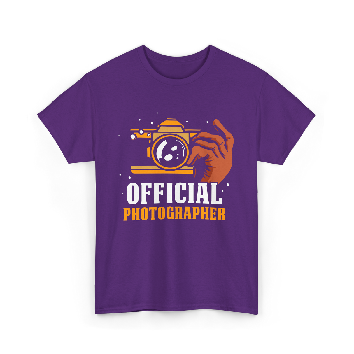 Official Photographer Photography Camera T-Shirt - Purple