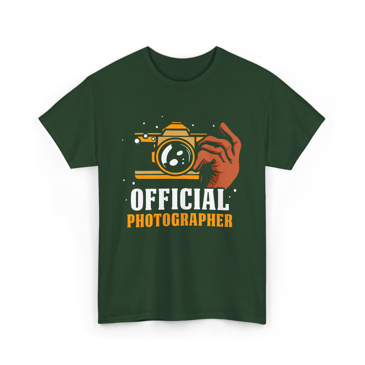 Official Photographer Photography Camera T-Shirt - Forest Green