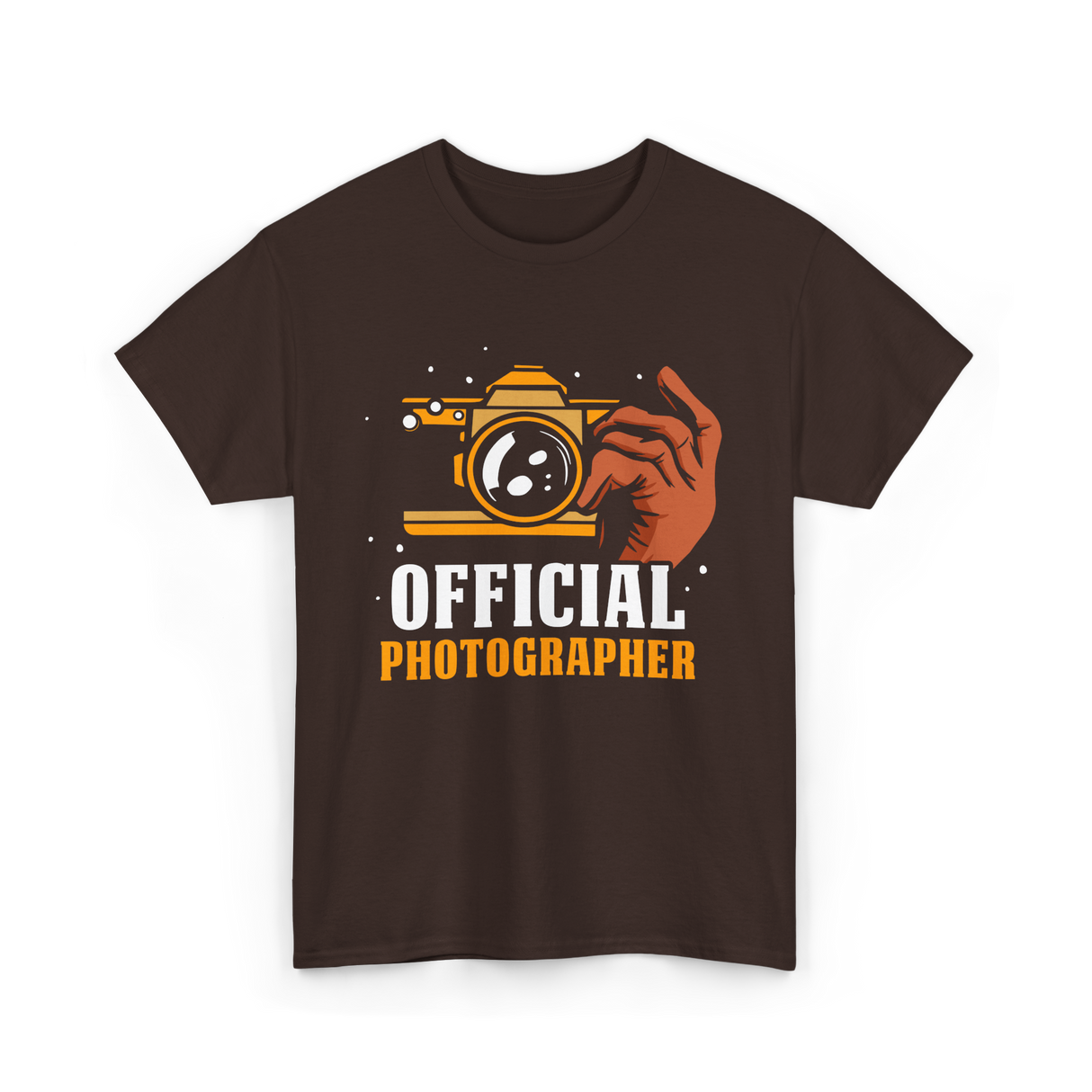 Official Photographer Photography Camera T-Shirt - Dark Chocolate