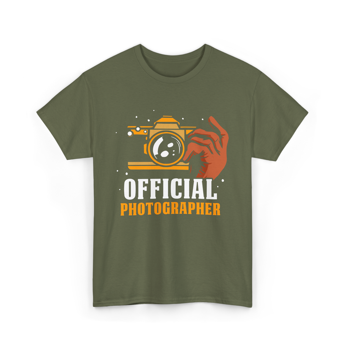 Official Photographer Photography Camera T-Shirt - Military Green