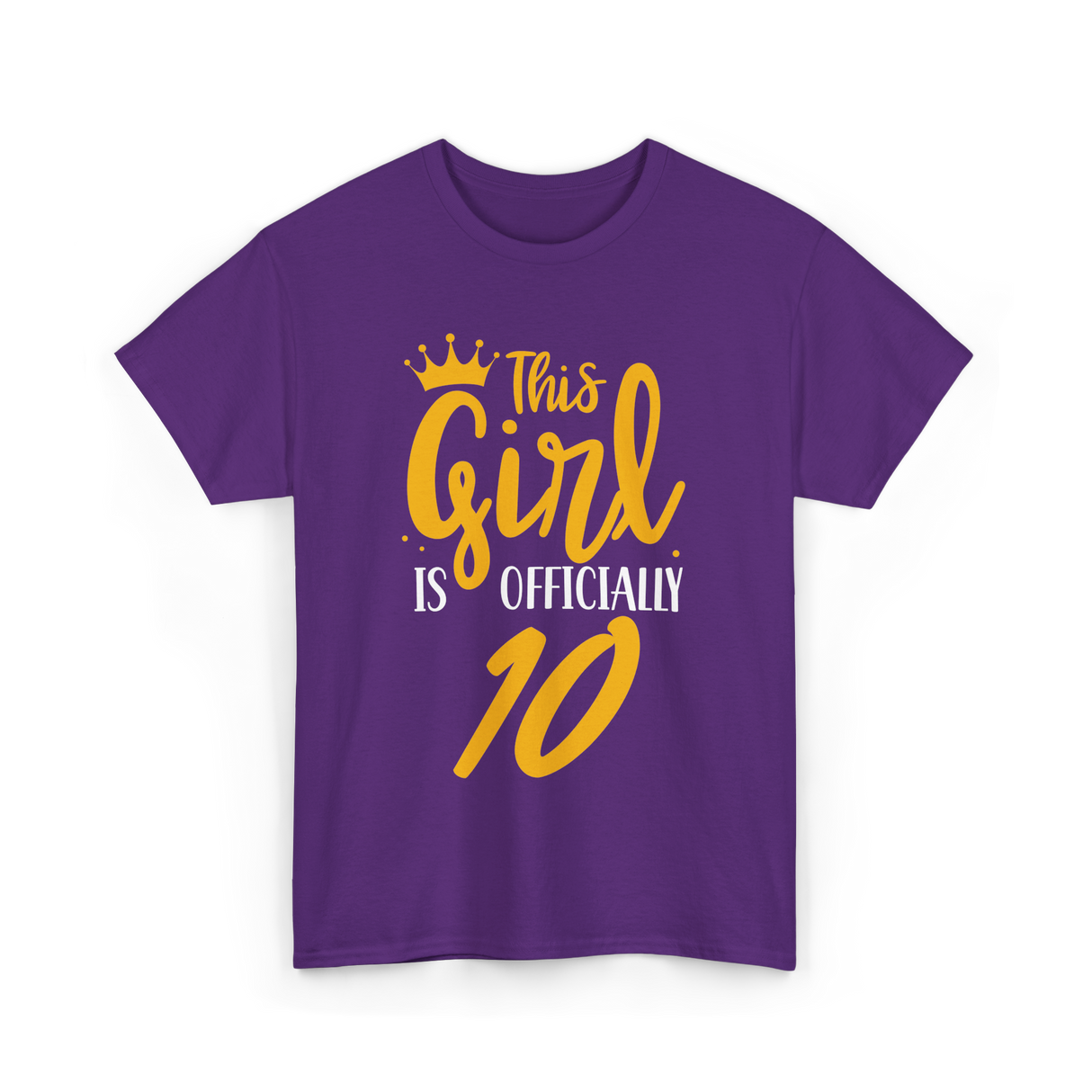 Officially 10 Years Birthday T-Shirt - Purple