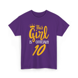 Officially 10 Years Birthday T-Shirt - Purple