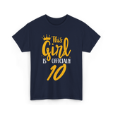 Officially 10 Years Birthday T-Shirt - Navy