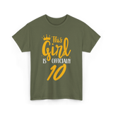 Officially 10 Years Birthday T-Shirt - Military Green