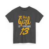 Officially 13 Years Birthday Girl T-Shirt - Dark Heather