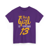 Officially 13 Years Birthday Girl T-Shirt - Purple