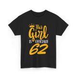 Officially 62 Birthday Age T-Shirt - Black