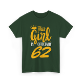 Officially 62 Birthday Age T-Shirt - Forest Green