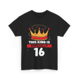 Officially King Crown Birthday T-Shirt - Black